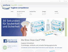 Tablet Screenshot of amfora-health-care.de